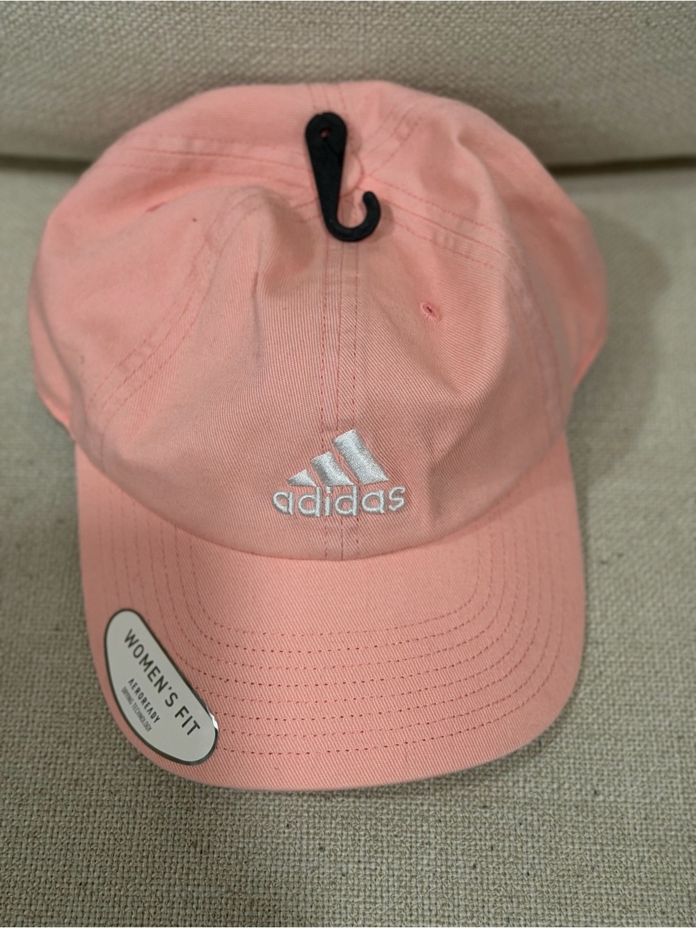 adidas Pink Kids Baseball Cap with White Logo